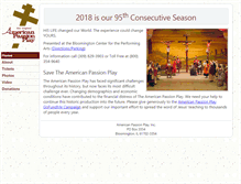 Tablet Screenshot of americanpassionplay.org
